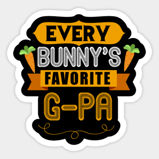 MENS EVERY BUNNYS FAVORITE G-PA SHIRT CUTE EASTER GIFT Sticker